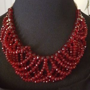 Bella Jack burgundy beaded necklace